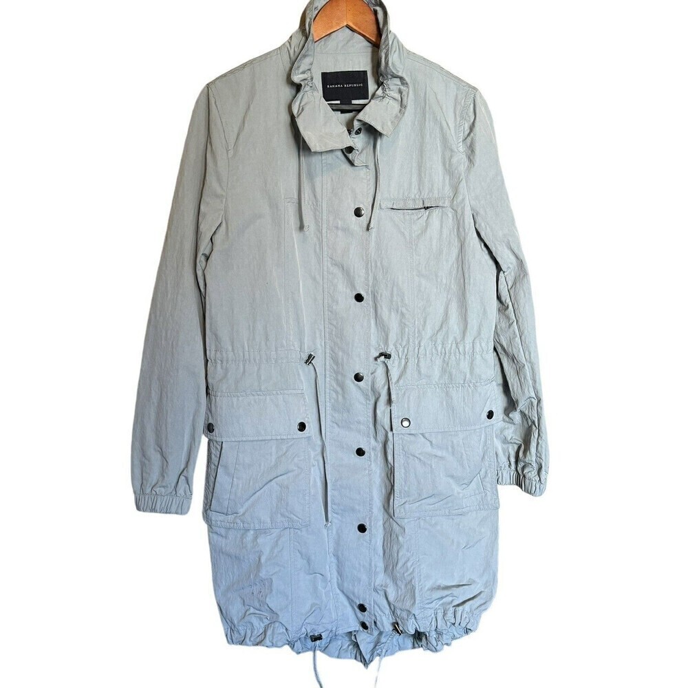 Banana Republic Jacket Womens Size Medium Blue Lightweight Anorak Outdoor